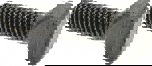 Steel T-Slot Bolt: M10 x 1.5, 30 mm Thread Length, 10 mm Slot Width, Black Finish